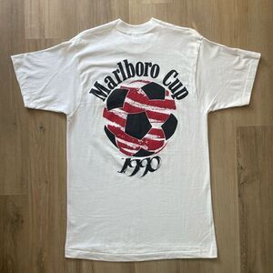 VTG 1990 Marlboro Cup Cigarettes Soccer T-Shirt Single Stitch FOTL Men’s L USA